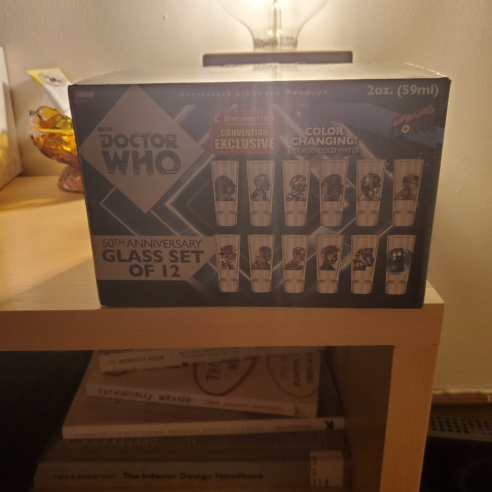 Doctor Who shot glasses